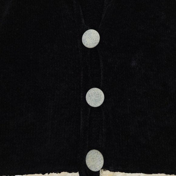 Womens XL Short Jacket NO SIZE TAG Cropped Boho Brocade Loop Button Closure - Picture 13 of 13